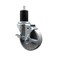 Service Caster 4'' Semi Steel Swivel 1-3/4'' Expanding Stem Caster with Brake SCC-EX20S414-SSS-TLB-134 - alternate 1